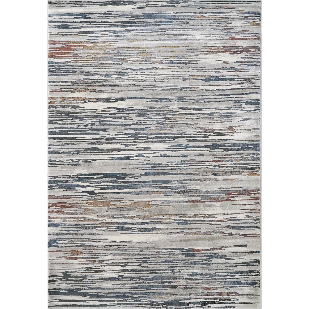 Dynamic Rugs 3953-957 Astro Rectangle Rug in Grey/Blue/Taupe/Ochre 